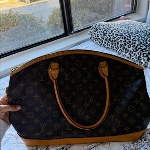 Louis Vuitton Black and Brown Monogram Tote